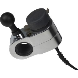 Dual USB Port Charger with 1  Ball Mount