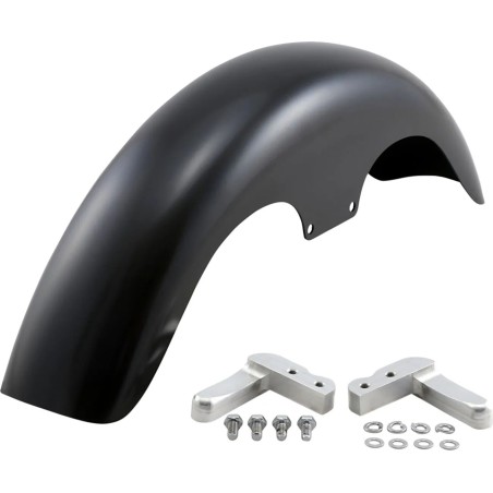 Hugger Series Front Fender with Mounting Blocks for Softail Dyna