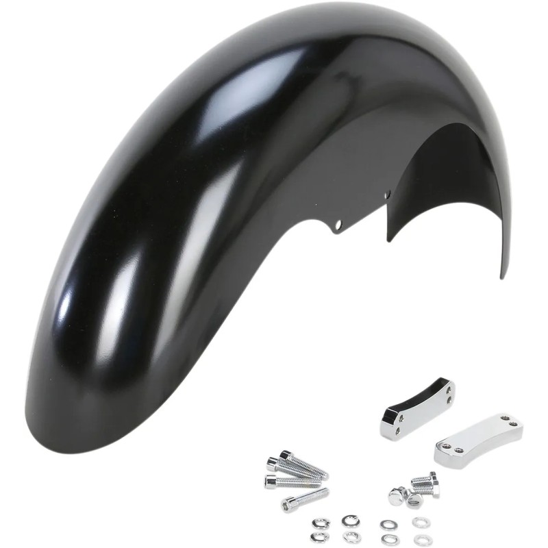 Hugger Series Front Fender with Mounting Blocks for Softail Dyna