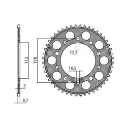 Works Triplestar Aluminum Rear Sprocket