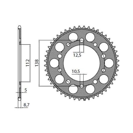 Works Triplestar Aluminum Rear Sprocket