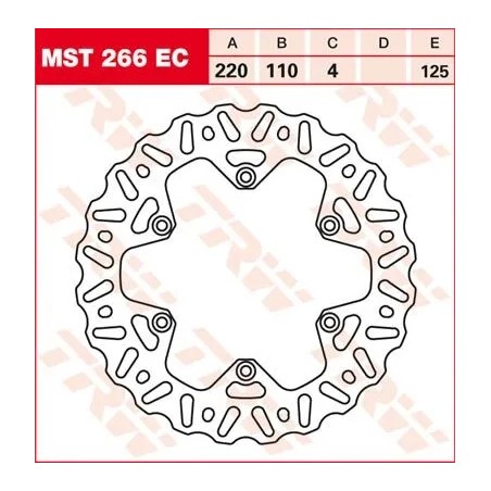 EC Cross Design Brake Rotor