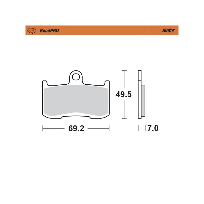 RoadPRO Sinder Brake Pad Front