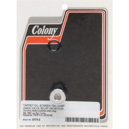 Bouchon de pompe à huile