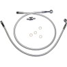 Braided Rear Brake Line Kit