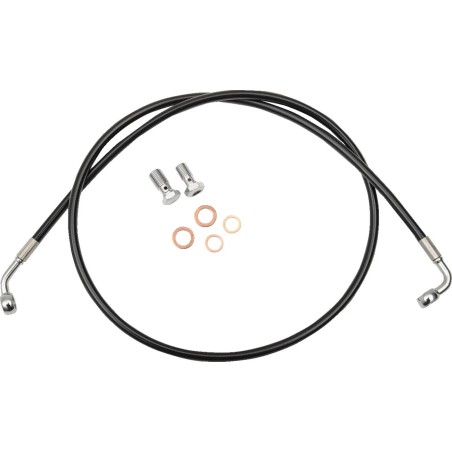 Black Braided Brake Line Kit