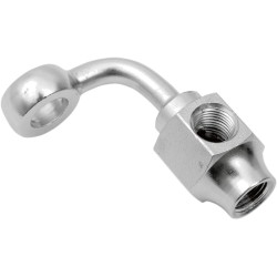 Raccord banjo en acier chromé