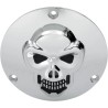 Chrome 3-D Skull Derby Cover