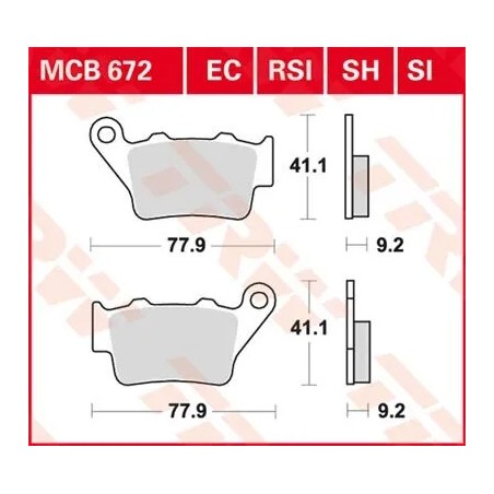 EC Series Ceramic Brake Pads