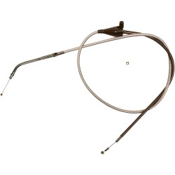 Polished Stainless Steel Braided Throttle Idle Cable