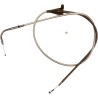 Polished Stainless Steel Braided Throttle Idle Cable