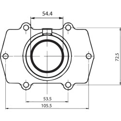 Carburetor Mounting Flange