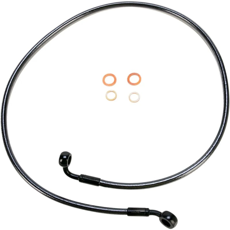 E-Z Align Braided Single Disc Front Brake Line