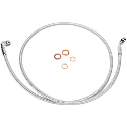 E-Z Align Braided Single Disc Front Brake Line
