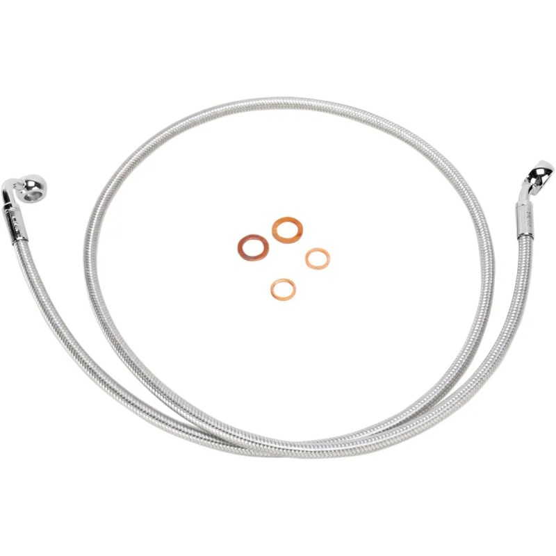 Durite de frein avant simple disque tressée E-Z Align