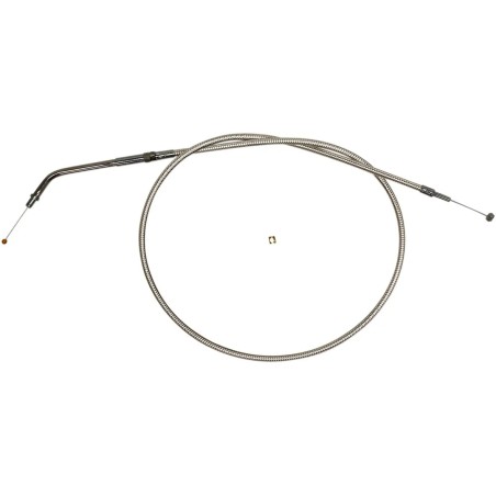 Polished Stainless Steel Braided Throttle Idle Cable