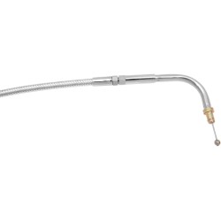 Polished Stainless Steel Braided Throttle Idle Cable