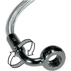 E-Z Align Braided Single Disc Front Brake Line