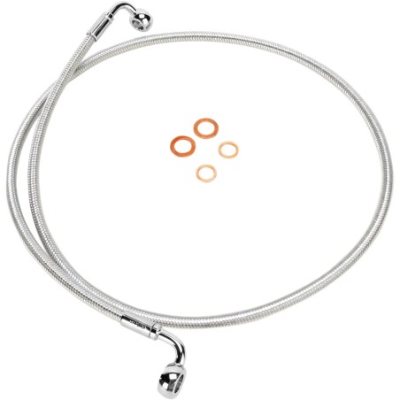 E-Z Align Braided Single Disc Front Brake Line