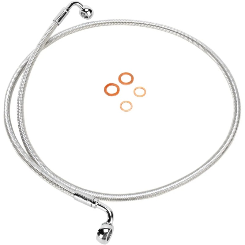 E-Z Align Braided Single Disc Front Brake Line