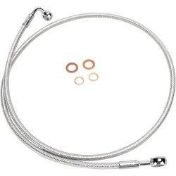 E-Z Align Braided Single Disc Front Brake Line