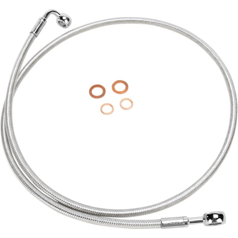 E-Z Align Braided Single Disc Front Brake Line