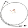 E-Z Align Braided Single Disc Front Brake Line