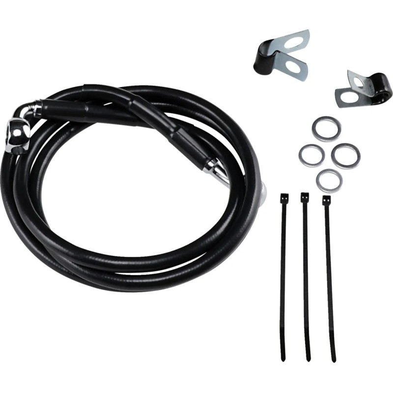 Extended Length Black Vinyl Brake Line Kit
