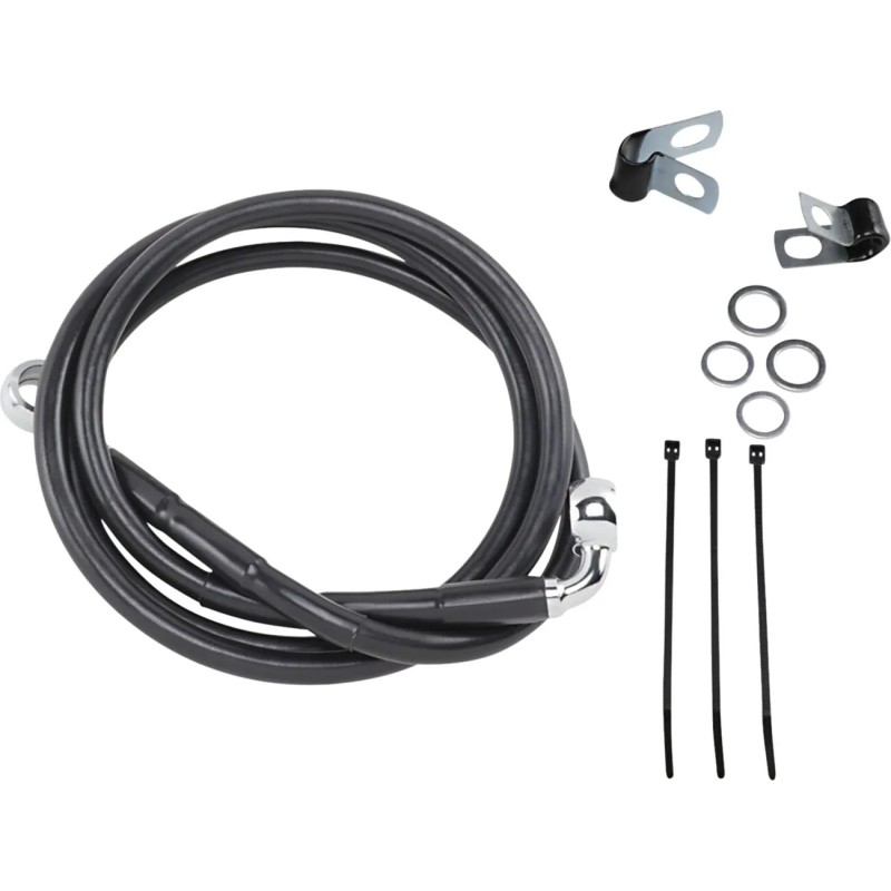 Extended Length Black Vinyl Brake Line Kit