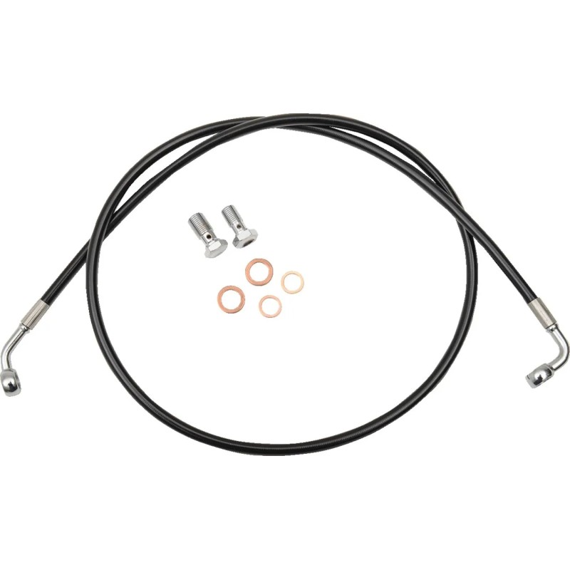 Black Braided Brake Line Kit