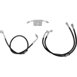 Black Braided Brake Line Kit