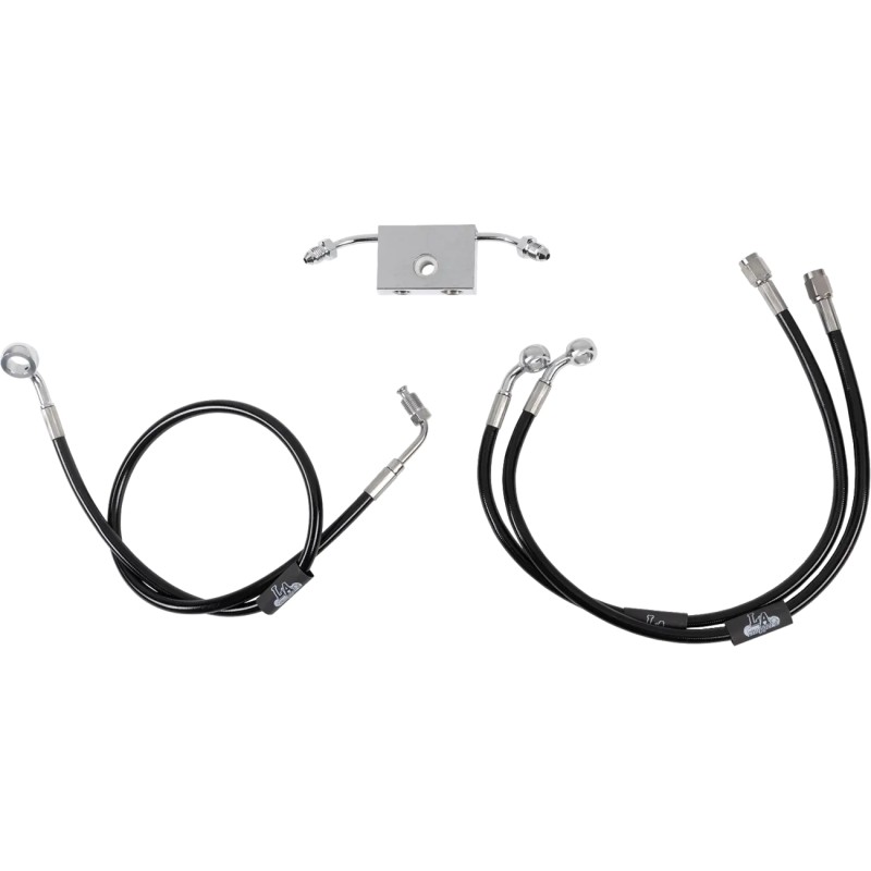 Black Braided Brake Line Kit