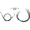 Black Braided Brake Line Kit
