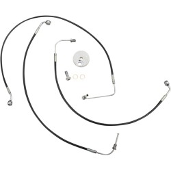 Black Braided Brake Line Kit