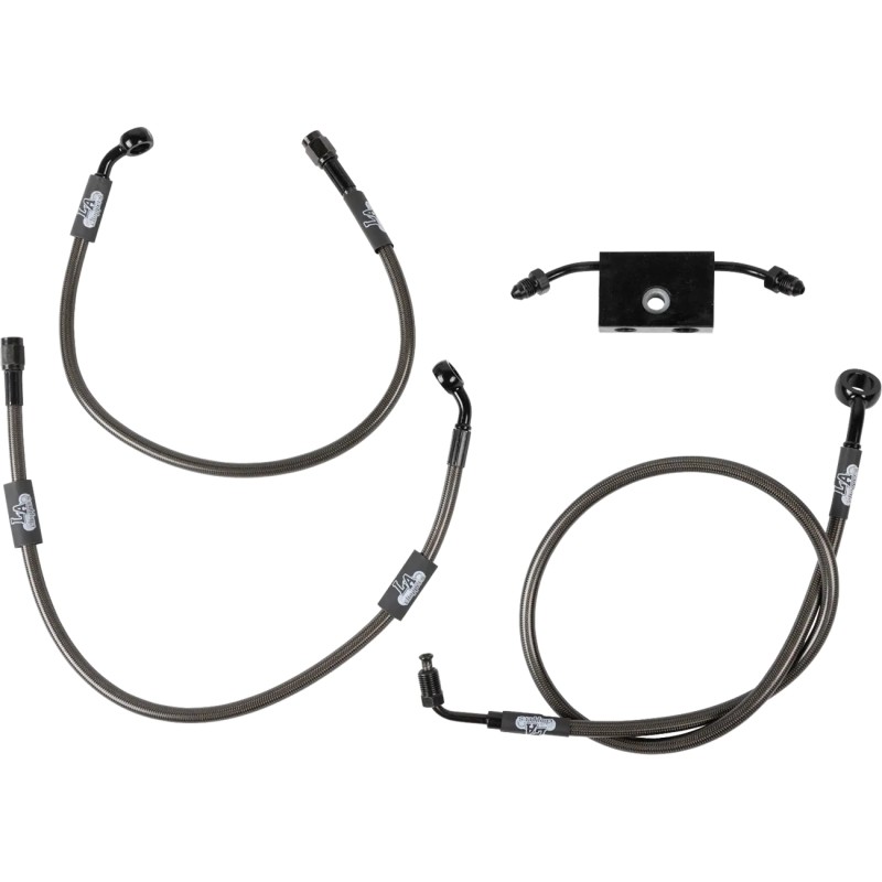 Midnight Braided Brake Line Kit