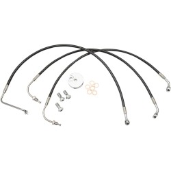 Black Braided Brake Line Kit