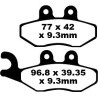 SFA-HH Series Sindered Scooter Brake Pads