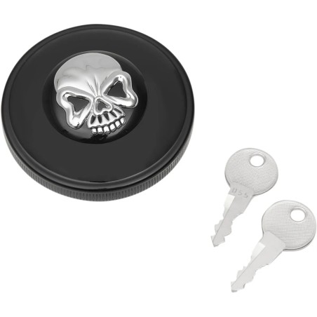 Screw-In Locking Skull Gas Cap