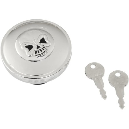 Screw-In Locking Skull Gas Cap