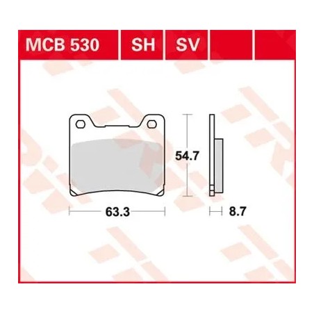 SH Series Sindered Rear Brake Pads