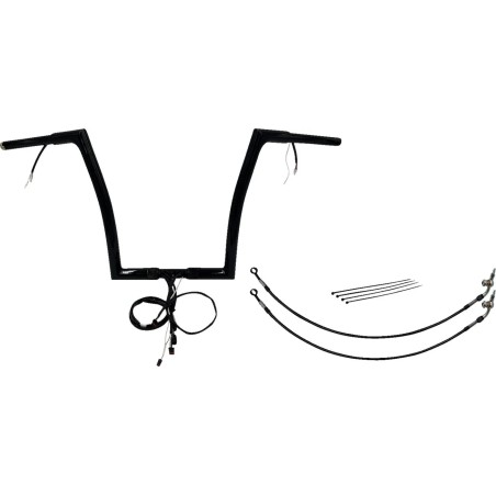 Kit guidon Flat Top 1-1/4" câblé EZ Install