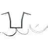 EZ Install Wired 1-1 2  Flat Top Handlebar Kit